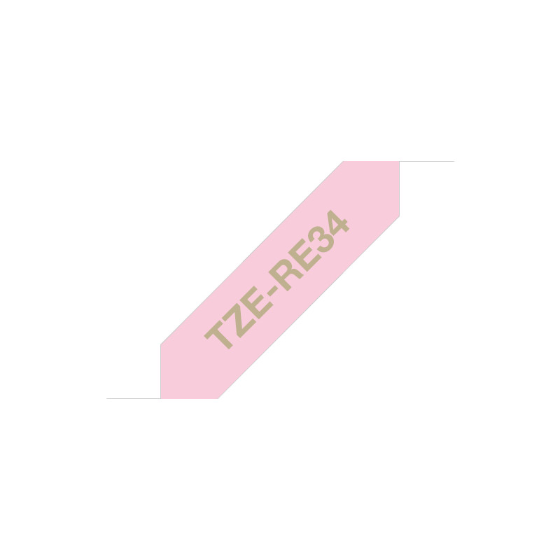Tape/TZERE34 12MM GOLD ON PINK RIBBON