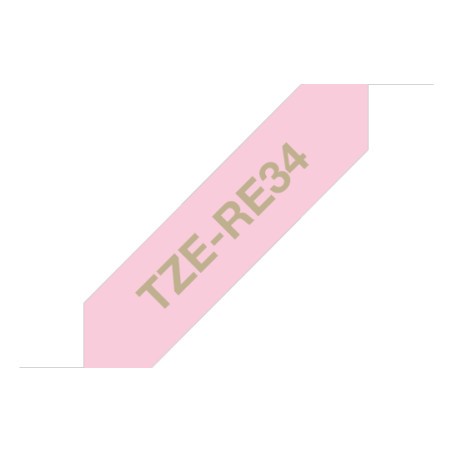 Tape/TZERE34 12MM GOLD ON PINK RIBBON