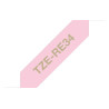Tape/TZERE34 12MM GOLD ON PINK RIBBON