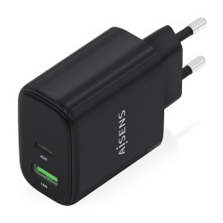 Cargador de Pared GaN Aisens A110-0972/ 1xUSB Tipo-C/ 1xUSB/ | APLIUM