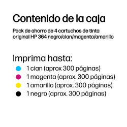 Ink Cartridge No 364 B/C/M/Y Combo 4-PACK | APLIUM