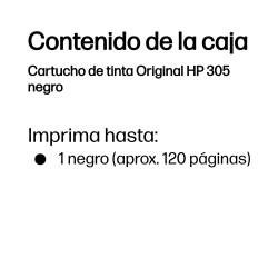HP 305 Black Org. Ink Cartr Original Ink Cartridge | APLIUM
