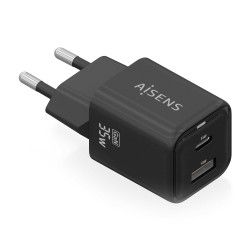 Charger Gan 35W 1XUSB-C PD3.0 QC4.0 1XUSB-A QC3.0 Black | APLIUM