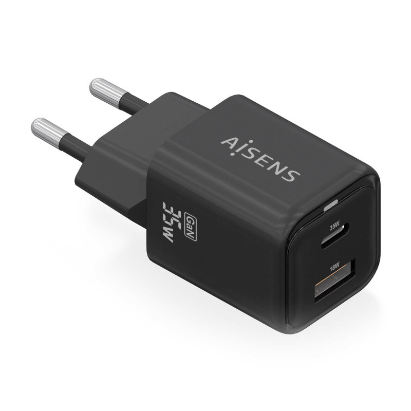 Charger Gan 35W 1XUSB-C PD3.0 QC4.0 1XUSB-A QC3.0 Black | APLIUM