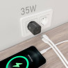 Charger Gan 35W 1XUSB-C PD3.0 QC4.0 1XUSB-A QC3.0 Black | APLIUM
