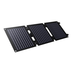 Cargador Panel Solar 20W Portatil Negro Zuny | APLIUM