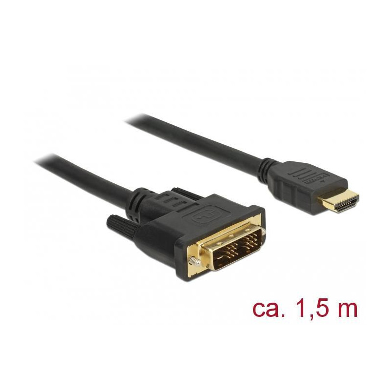 Cable DVI 18+1 male gt/