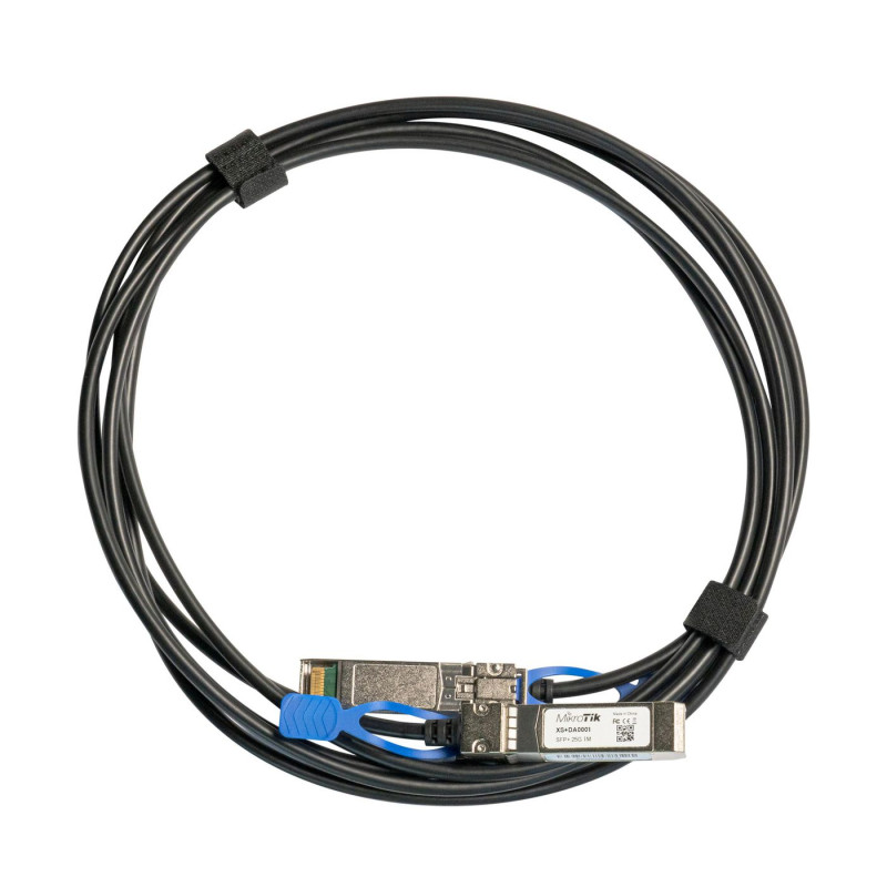 Mikrotik XS+DA0001 cable infiniBanc 1 m SFP/SFP+/SFP28 Negro | APLIUM